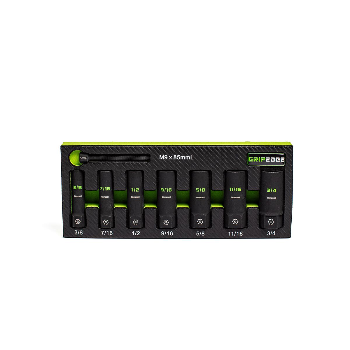 GRIPEDGE 3/8DR SAE DEEP SKT EXT SET 7PC, , scaau_hi-res