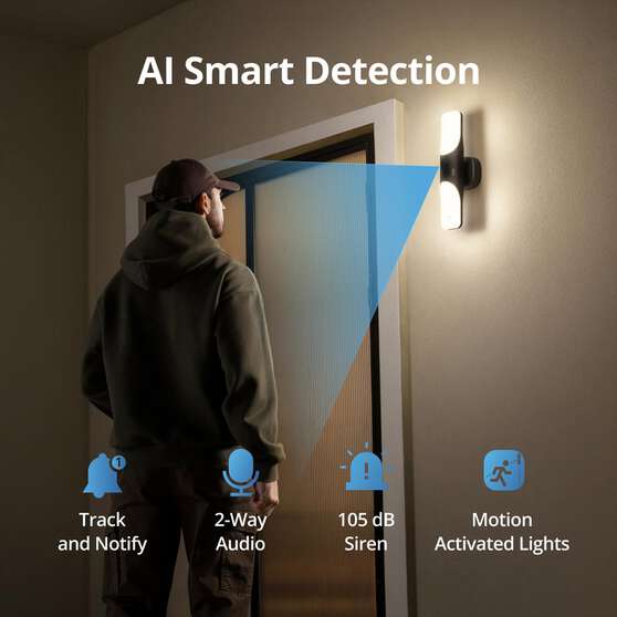 EUFY SECURITY WALL LIGHT CAM (S100), , scaau_hi-res