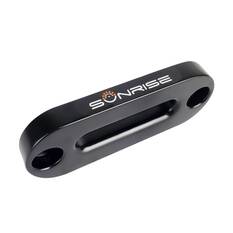 Sunrise Winch Aluminium Fairlead Black 250mm Synthetic Rope Compatible, , scaau_hi-res