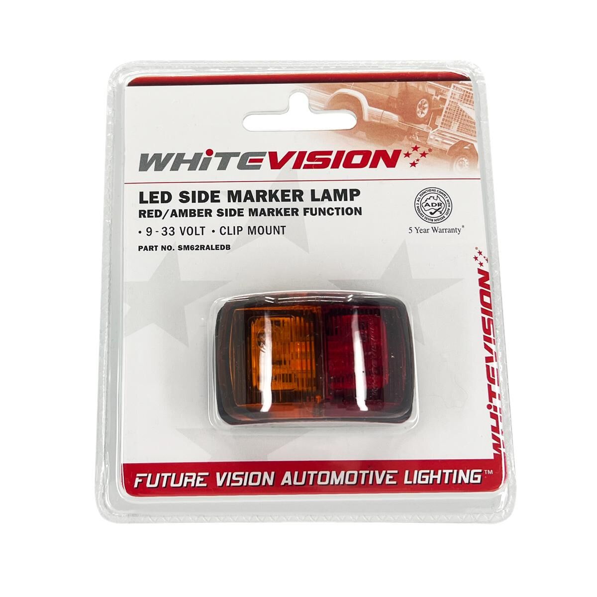 AMBER/RED LENS LED SIDE MARKER, , scaau_hi-res