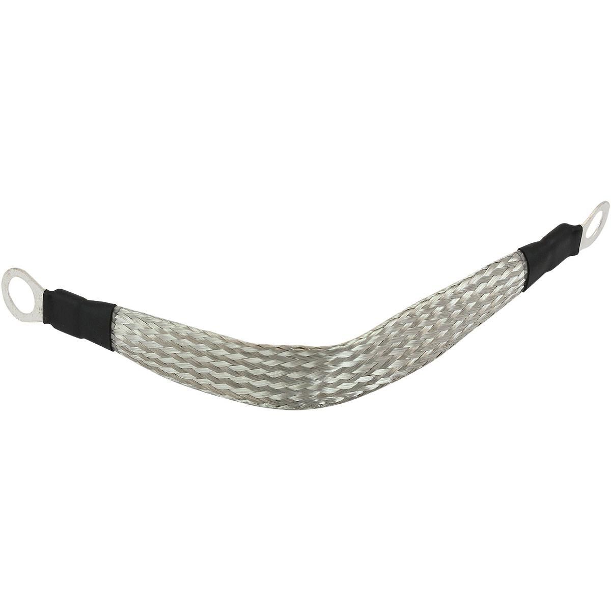 EARTH STRAP 200MM LONG GROUND ALTERNATOR 5/16" 3/8" EYELET, , scaau_hi-res