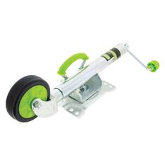 6" STANDARD JOCKEY WHEEL 350kg SOLID RUBBR WHEEL SWIVEL U-BLT BRACKET, , scaau_hi-res