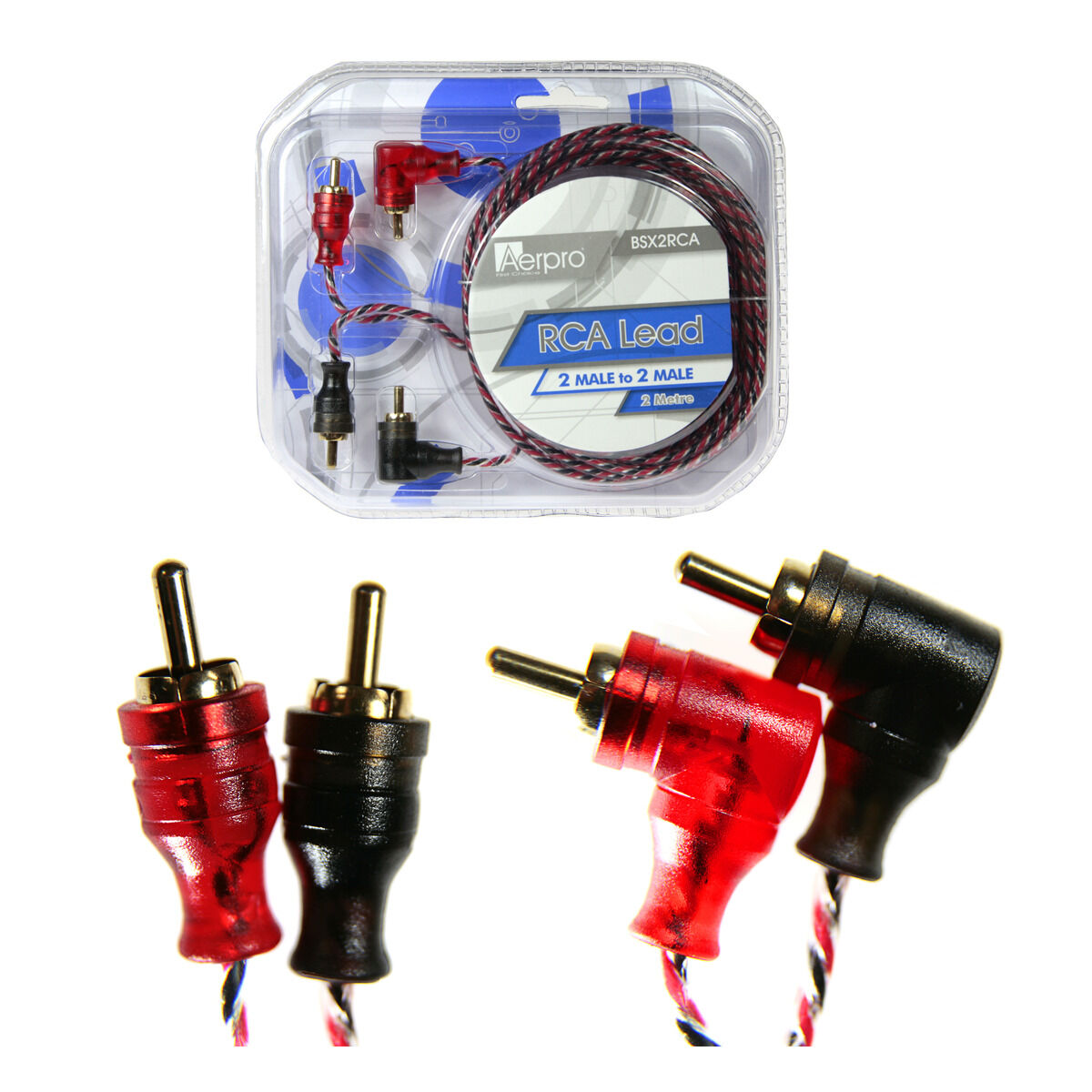 AERPRO - BASSIX 2.0M RCA LEAD 2M -2M(R/A) - BSX2RCA, , scaau_hi-res
