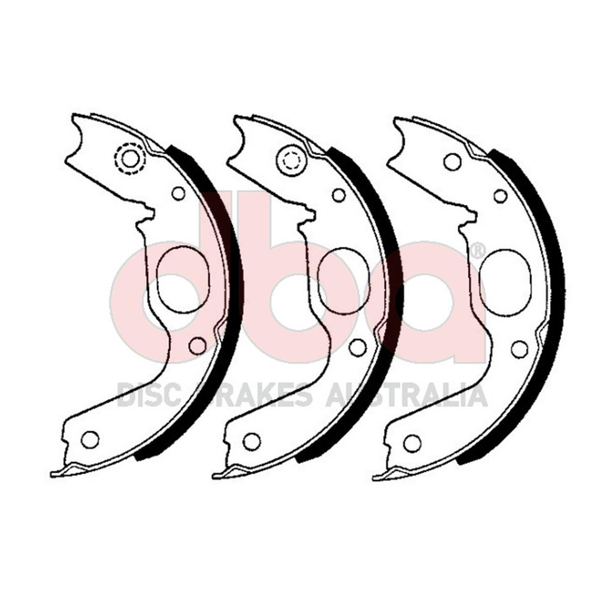 STREET SERIES BRAKE SHOES [MITSUBISHI PARKING BRAKE 197MM], , scaau_hi-res