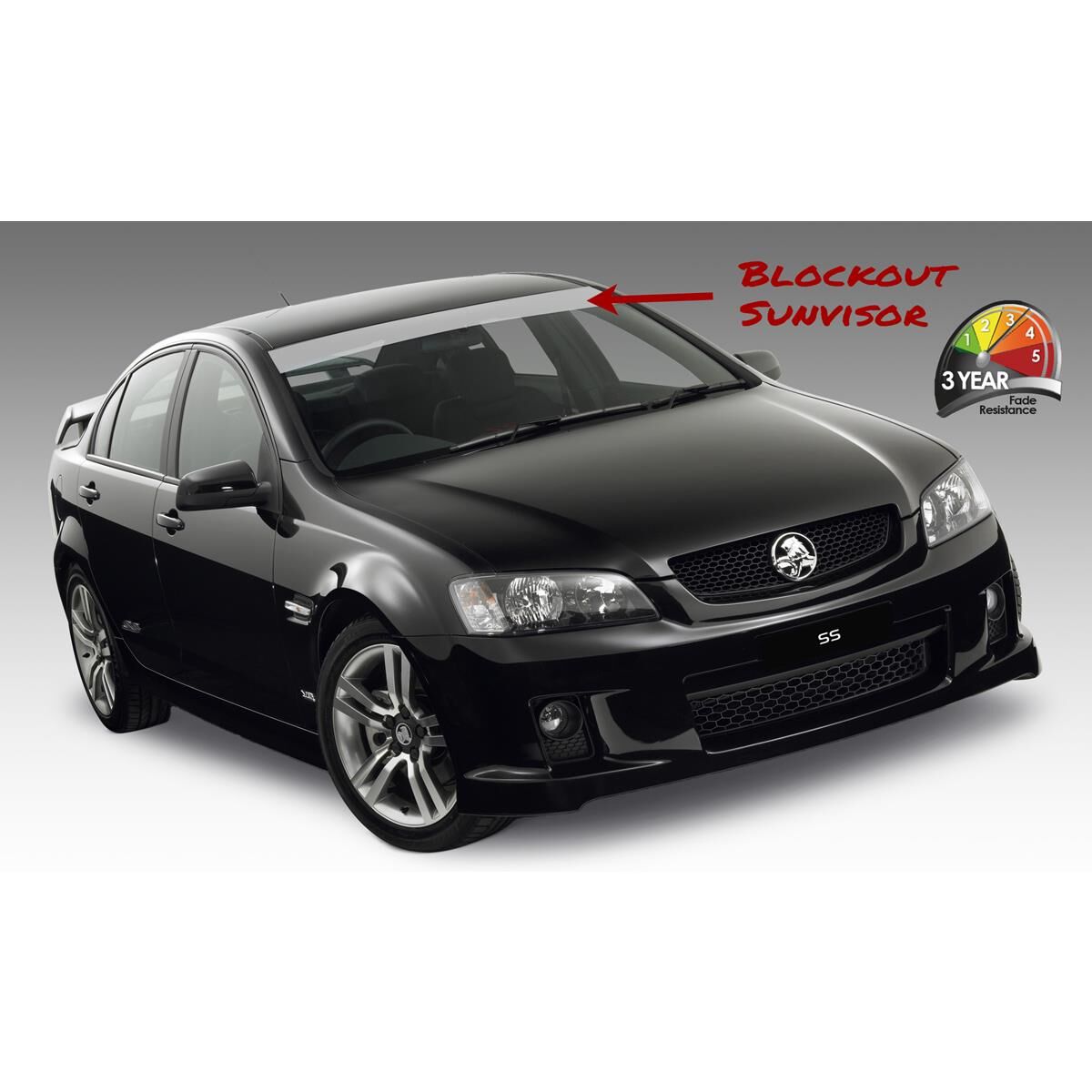 GREY ITAG BLOCKOUT SUN VISOR, 1400MM X 150MM, , scaau_hi-res