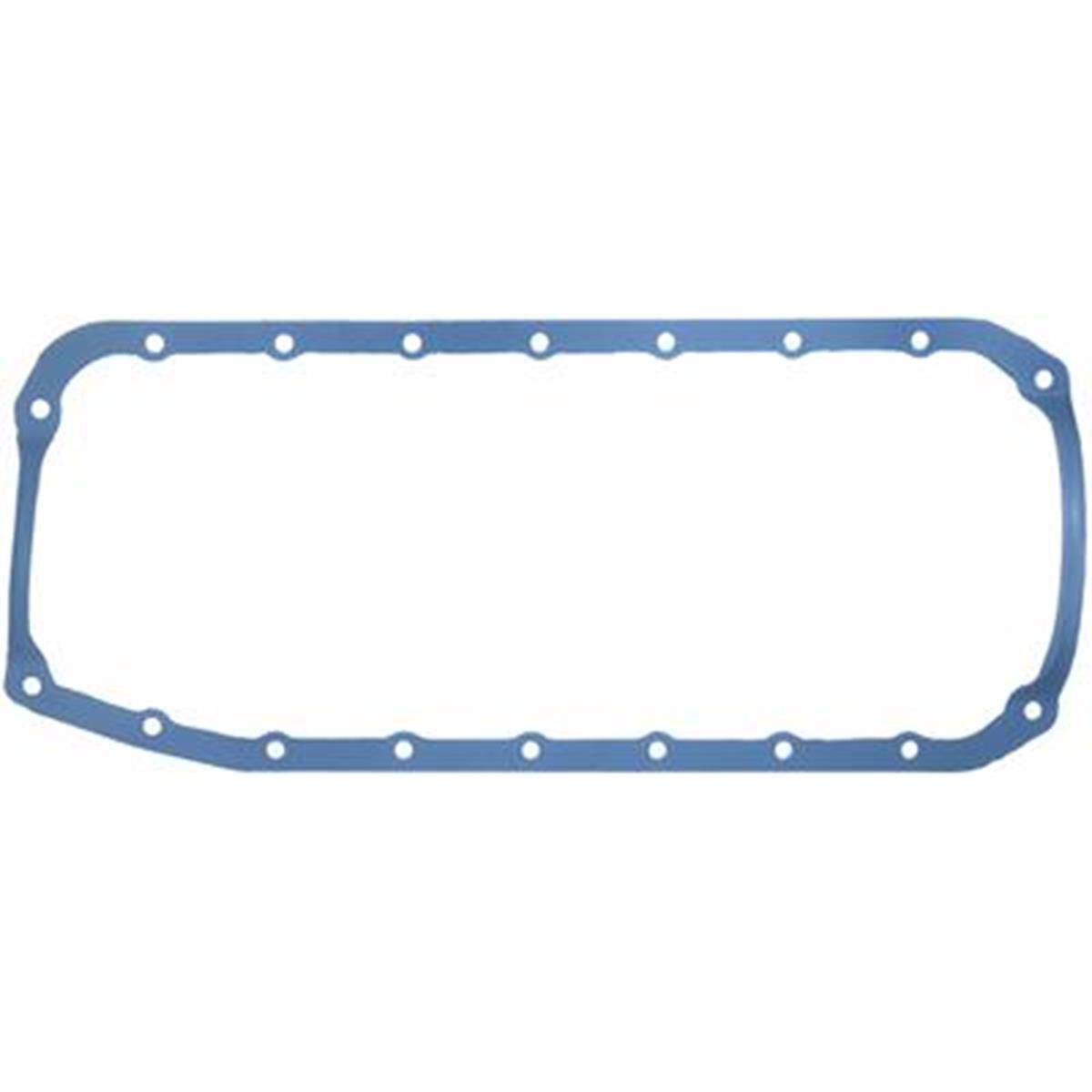 SBC OIL PAN GASKET STRAIGHT RAILS FOR STROKER THICK SEAL, , scaau_hi-res