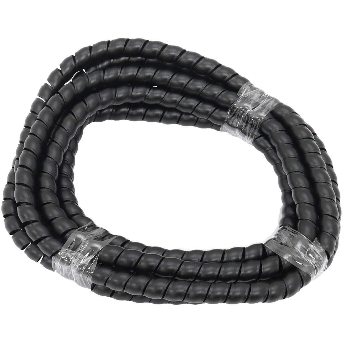 13.8MM I.D SPIRAL WRAP COVER BRAIDED HOSE WIRE 1 METER BLACK AEROFLOW - AF 91-9804, , scaau_hi-res