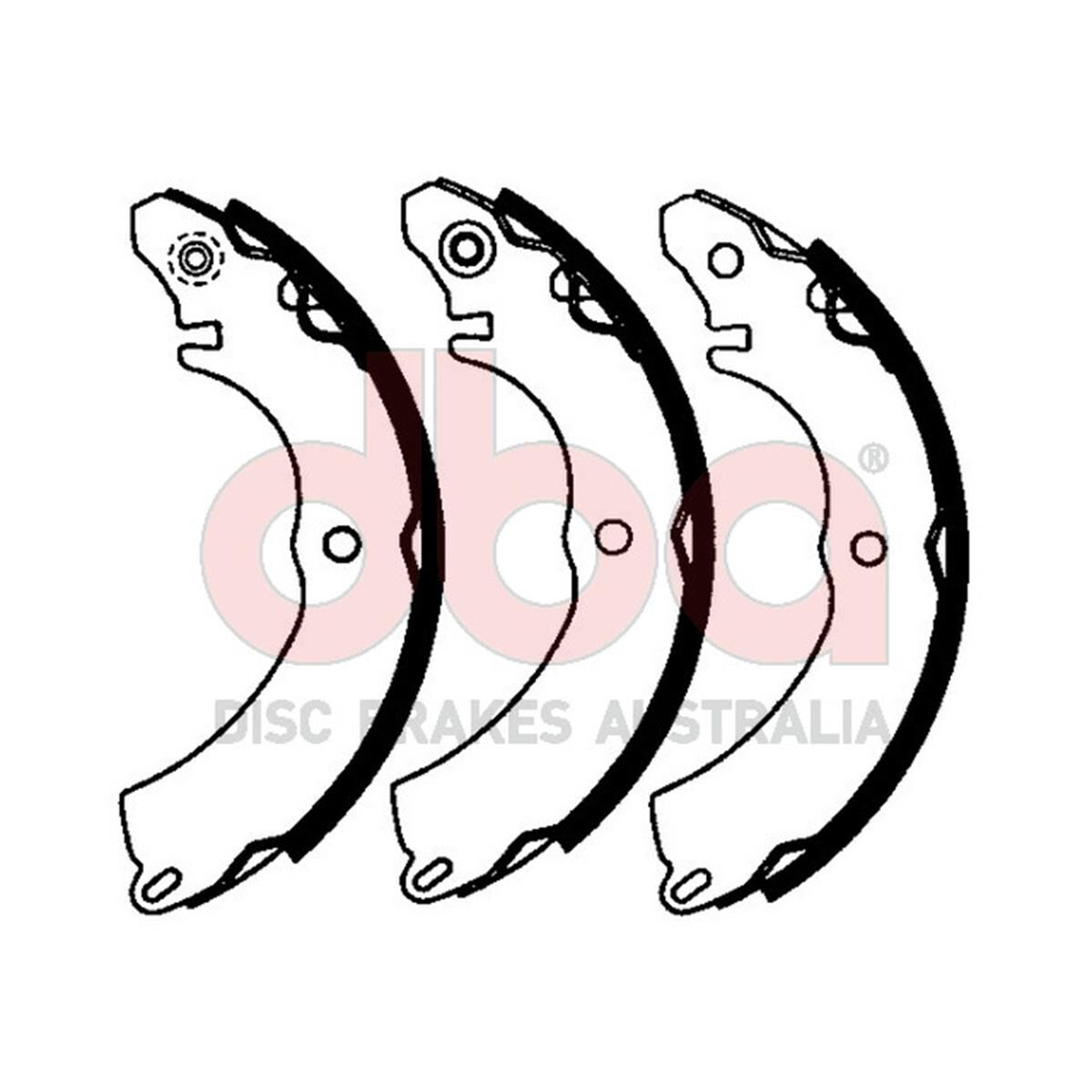 Street Series Brake Shoes [Mitsubishi Colt/Lancer 203.2mm], , scaau_hi-res