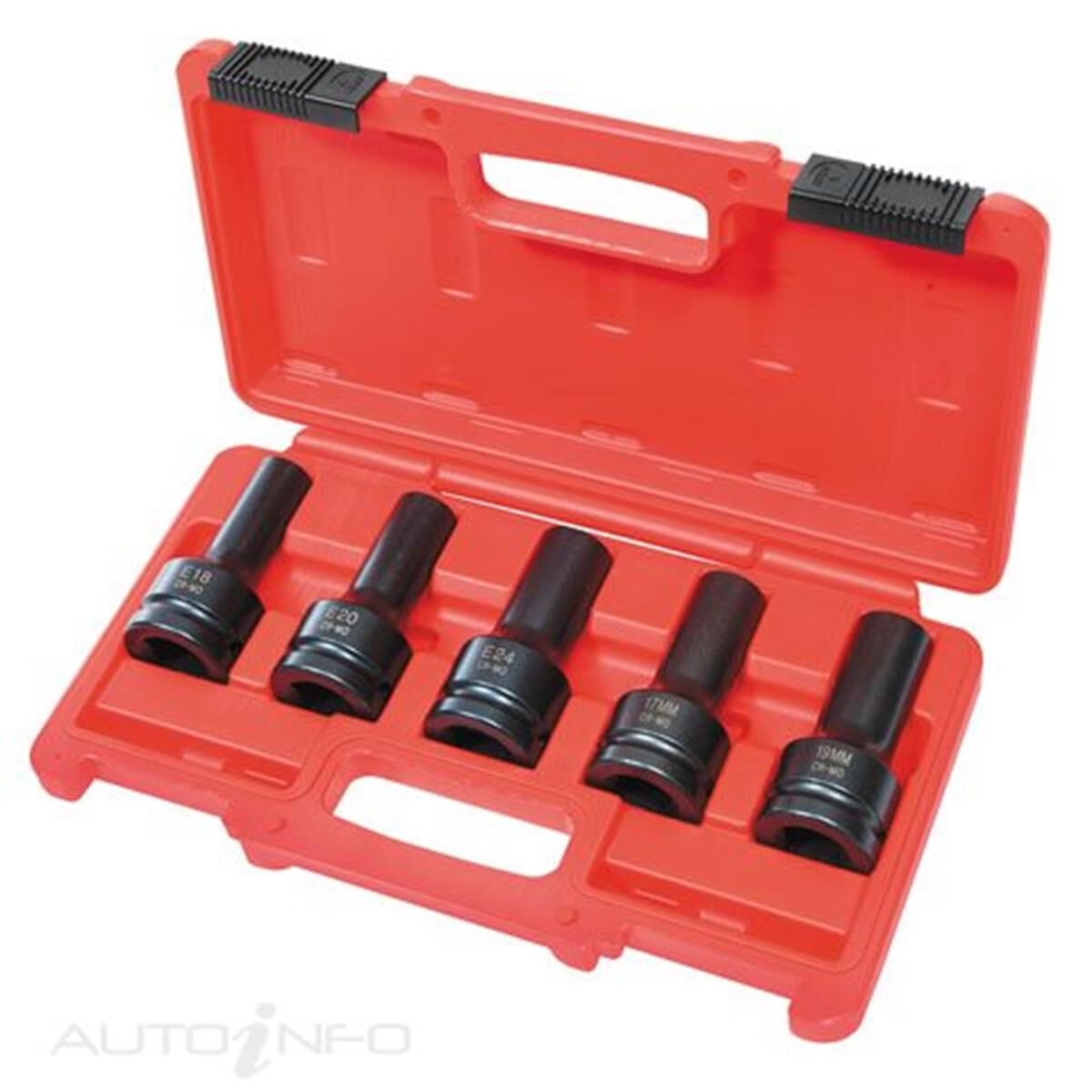 TOLEDO IMPACT SOCKET SET 3/4IN SQ DR 5PC, , scaau_hi-res