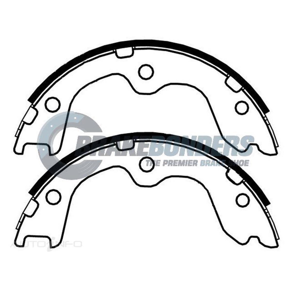 Brake Shoes - Nissan Parking Brake 172mm, , scaau_hi-res