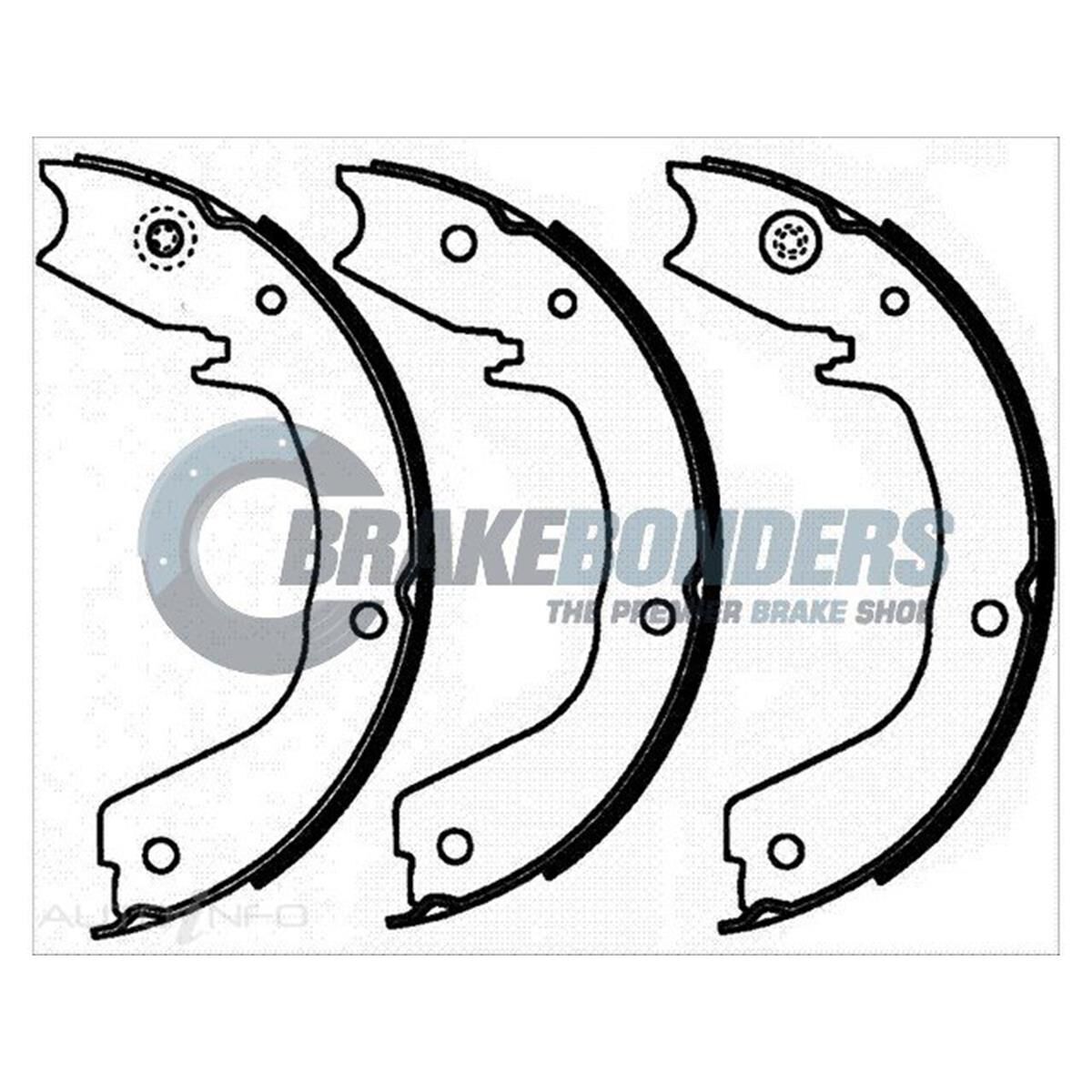 Brake Shoes - Mitsubishi Parking Brake 199mm, , scaau_hi-res
