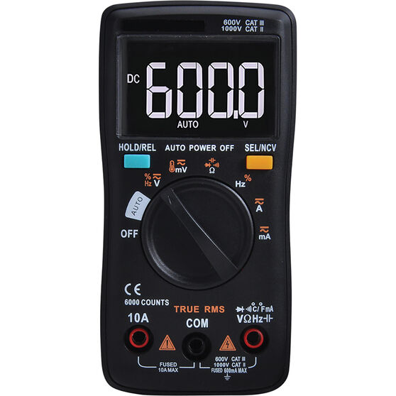 Endeavour Auto Ranging Multimeter 6000 Counts ET2301B Supercheap Auto