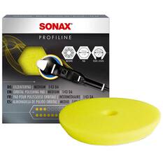 DA POLISHING PAD MEDIUM 143 MM (YELLOW) 143 MM ( ~ 5 INCH), , scaau_hi-res