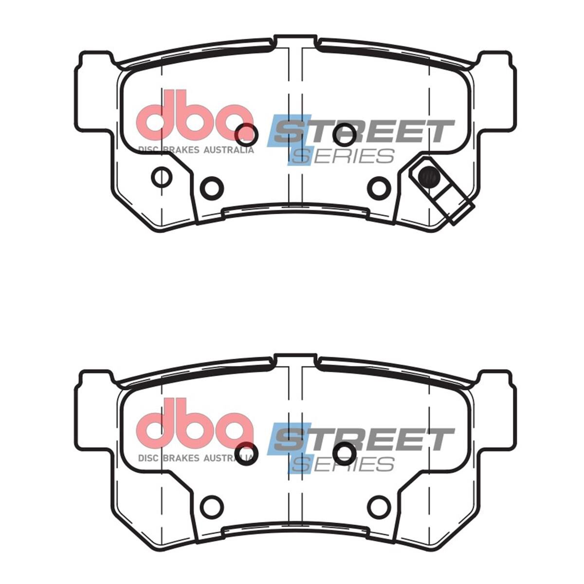 DBA SS STREET SERIES BRAKE PADS [ Hyundai Santa Fe, Tucson / 2003-06 R ], , scaau_hi-res