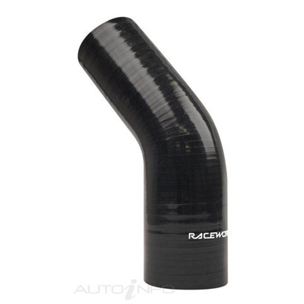 Silicone Hose Reducer 45 Degree 76-102mm (3.0”-4.0”) ID (Black