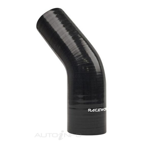 PAT Elbow Reducer Silicone Hose - Black, 45 Degree, 76 - 102mm