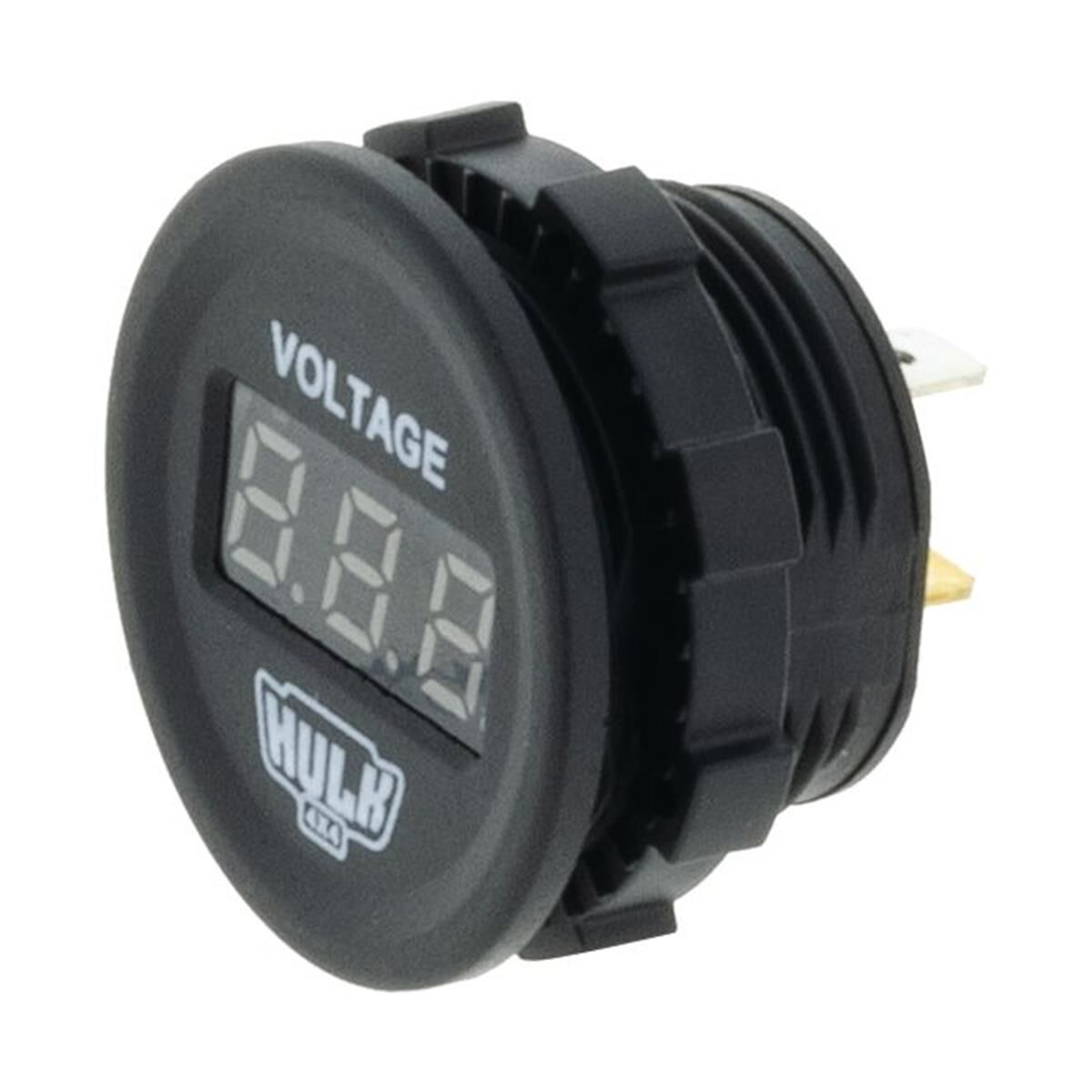 VOLTMETER 5-30v DC GREEN LED 29mm DIA, , scaau_hi-res