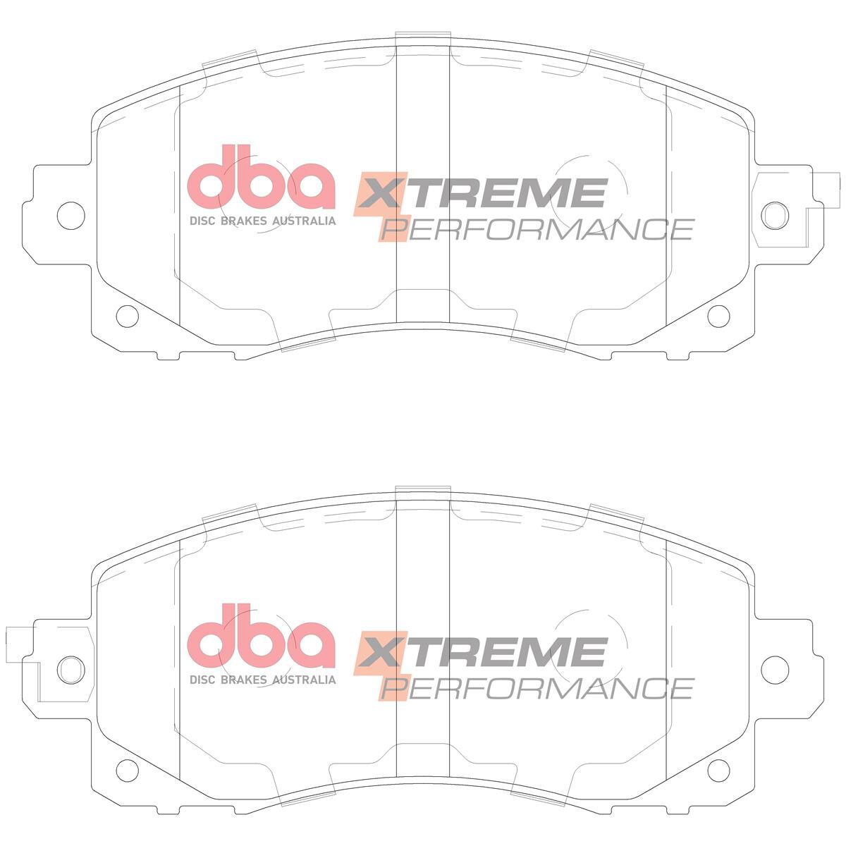 DBA XP XTREME PERFORMANCE BRAKE PADS [ SUBARU IMPREZZA FB / FORRESTER 2.5 FB20, FB25 STI 2018 - ON F ], , scaau_hi-res