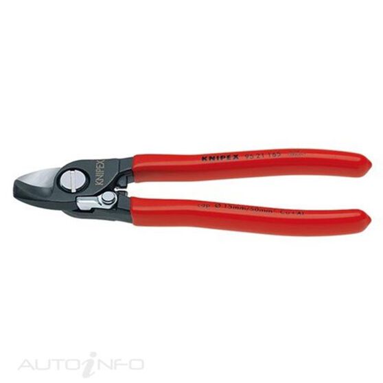 KNIPEX CABLE SHEARS WITH SPRING 165MM, , scaau_hi-res
