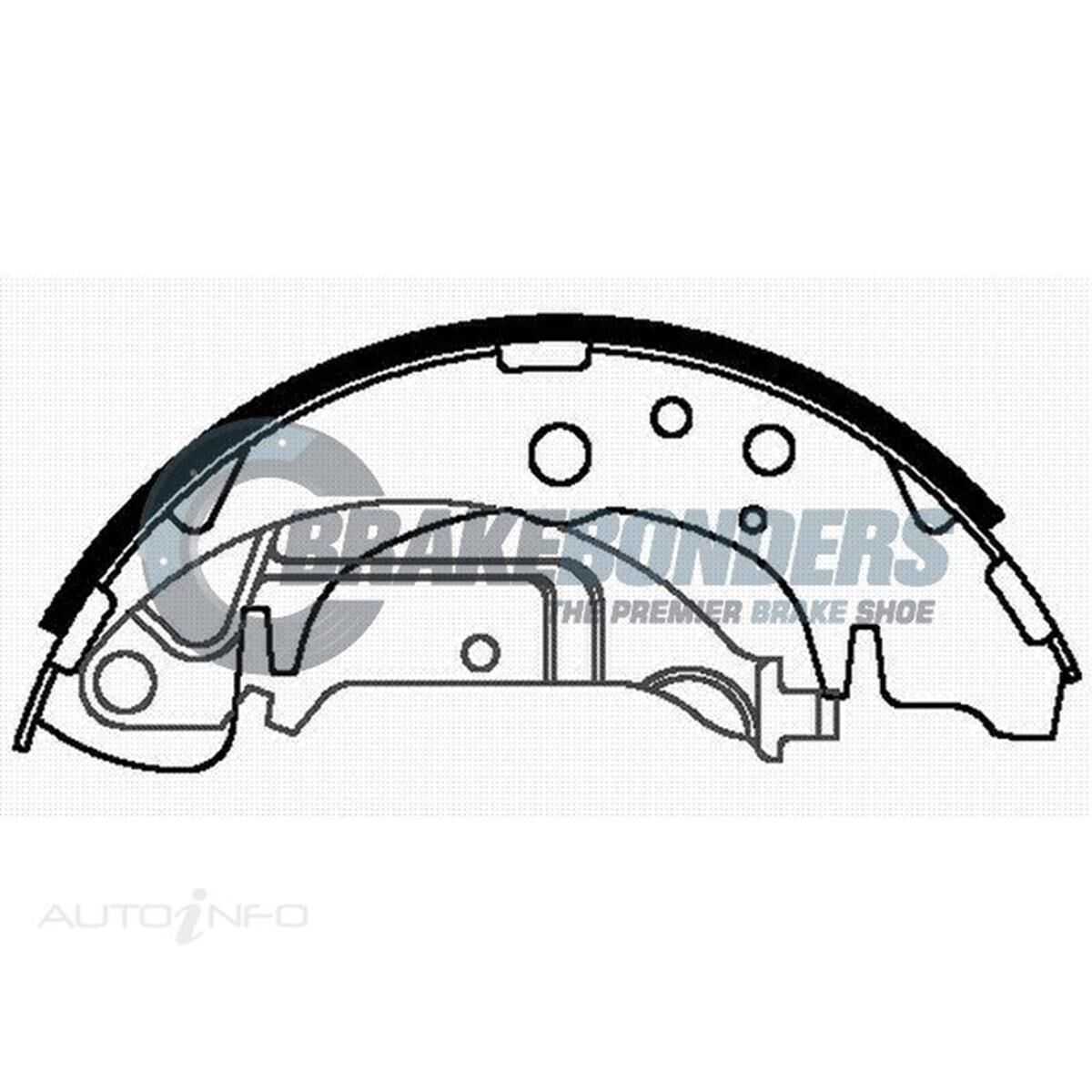 Brake Shoes - Hyundai / Kia 254mm, , scaau_hi-res