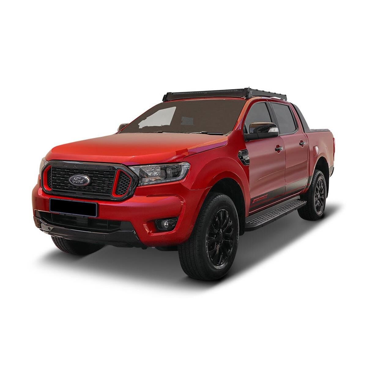 FRONT RUNNER FORD RANGER T6 / WILDTRAK / RAPTOR (2012-2022) SLIMSPORT ROOF RACK KIT / LIGHTBAR READY, , scaau_hi-res