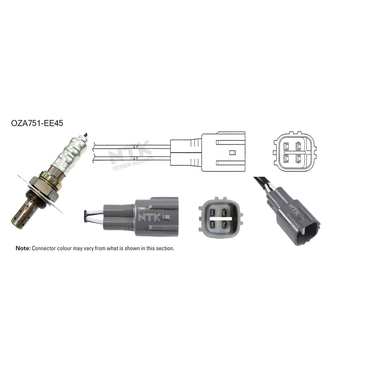 NTK OXYGEN SENSOR - OZA751-EE45, , scaau_hi-res