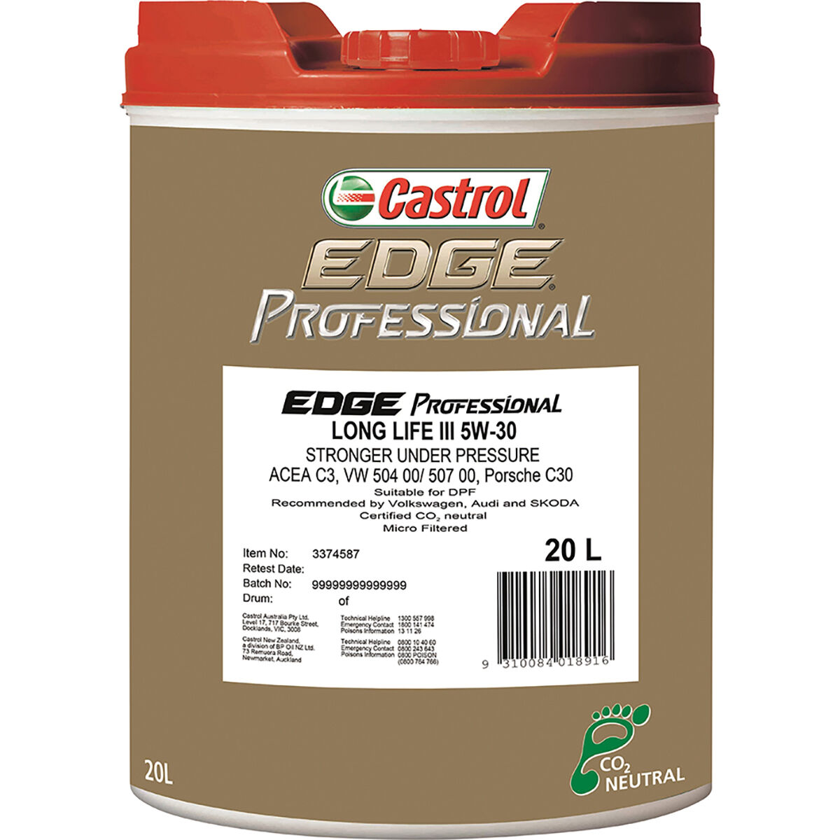 EDGE PROF LL III 5W-30  20 L, , scaau_hi-res