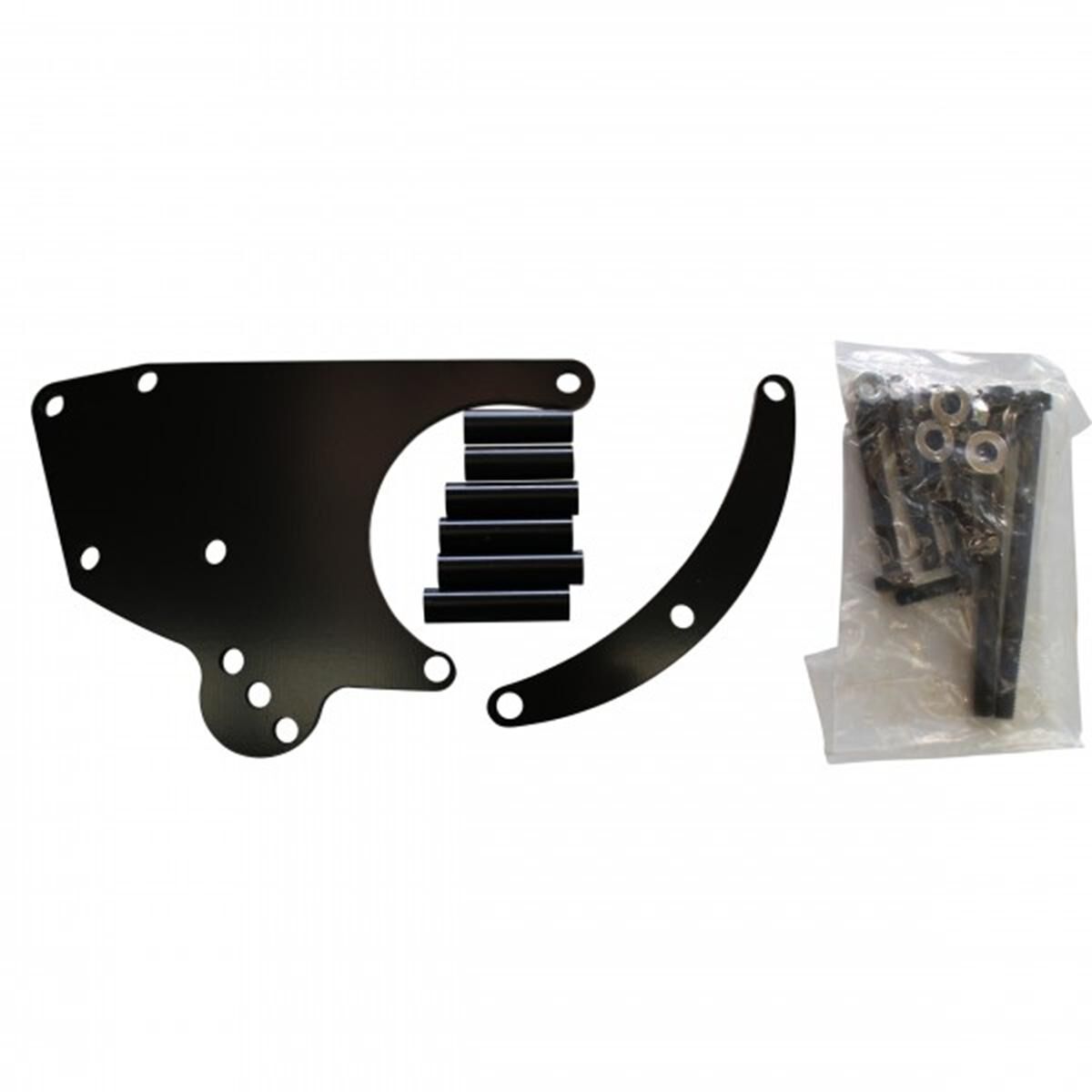 LS SD7 Air Conditioning Relocation Bracket Kit Black, , scaau_hi-res