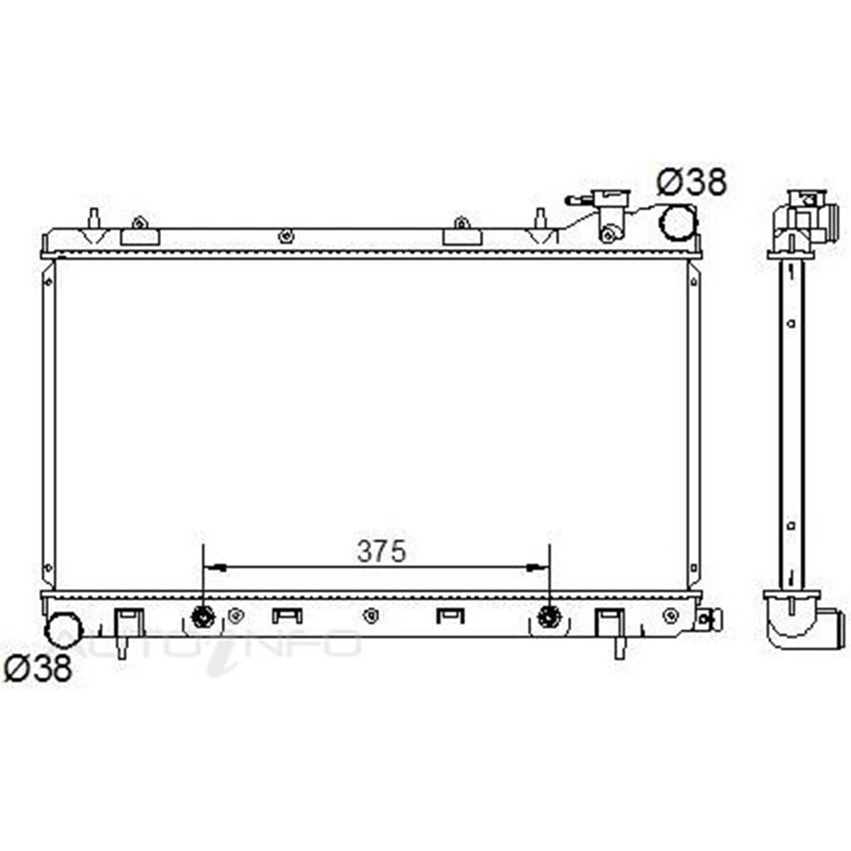 PTX RADIATOR SUBARU FORESTER A/T 03-, , scaau_hi-res