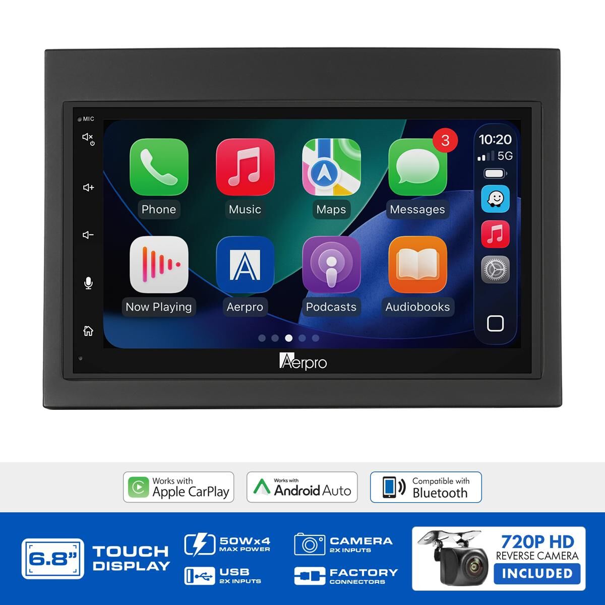 AERPRO 6.8" MULTIMEDIA RECEIVER HEAD UNIT KIT TO SUIT PORSCHE VARIOUS MODELS &ndash; AX8290K, , scaau_hi-res