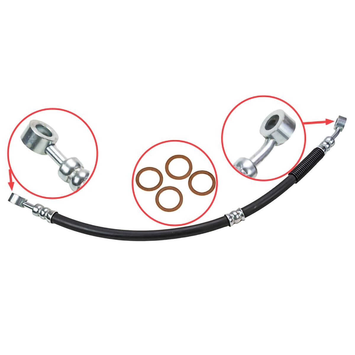Power Steering Hose - Pressure - Pintara U12 (2.0L I4) / Ford Corsair UA (2.0L I4), , scaau_hi-res