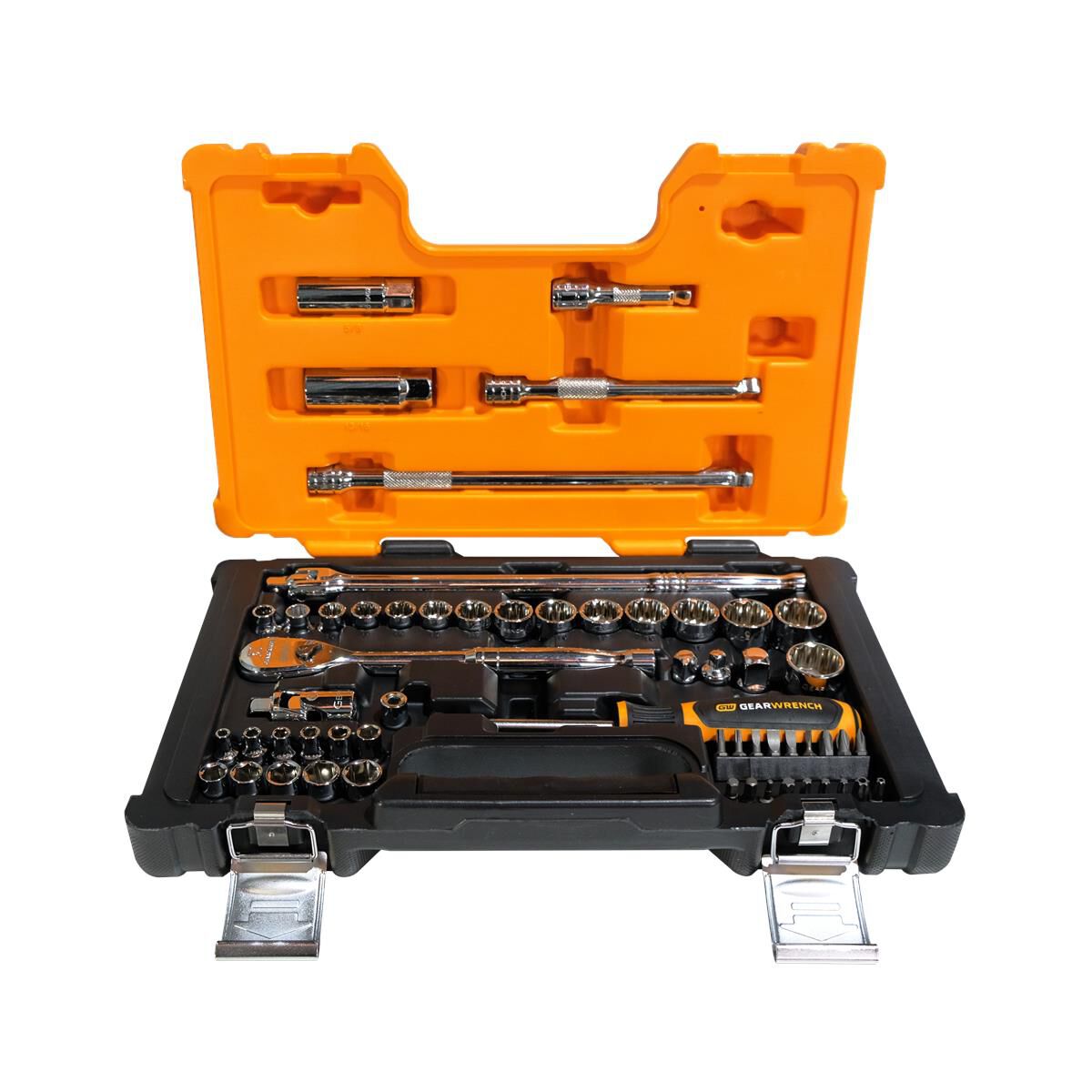 57 PCE 1/4 & 3/8 MET & SAE SOCKET SET, , scaau_hi-res