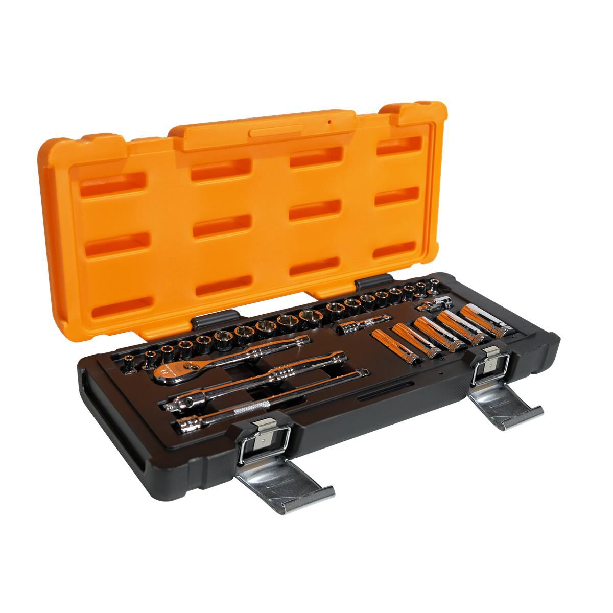 28 PCE 1/4" METRIC & SAE SOCKET SET, , scaau_hi-res