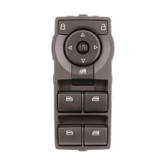 PWR WIN SWTCH HOLDEN COMMODORE - VE GREY HOUSING GREEN ILLUM, , scaau_hi-res