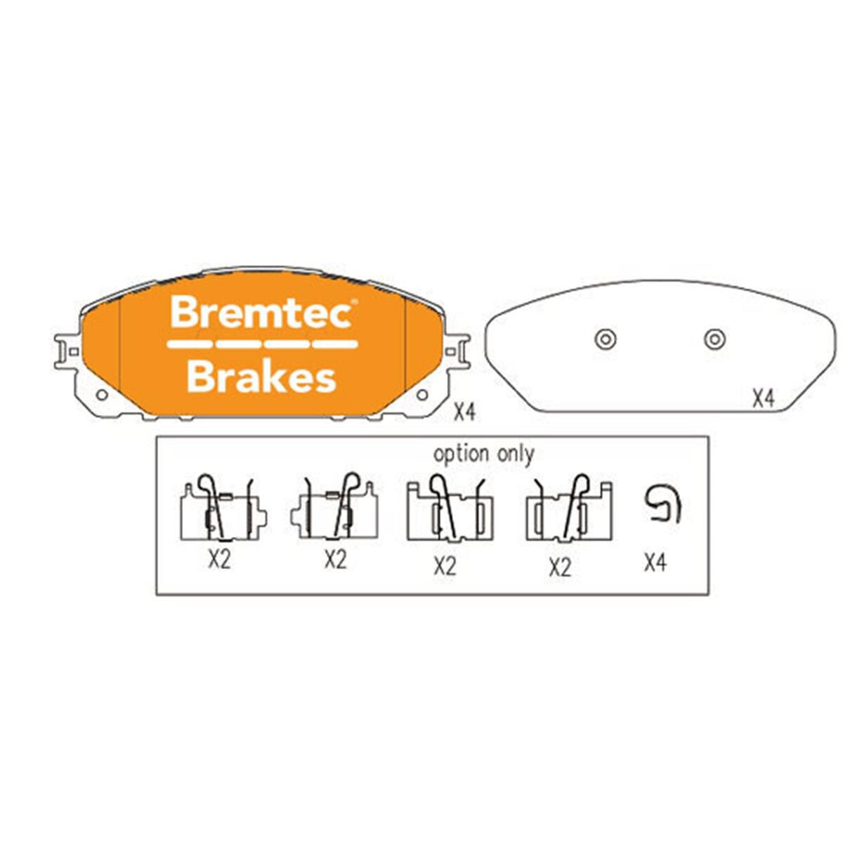 PRO-LINE BRAKE PADS SET, , scaau_hi-res