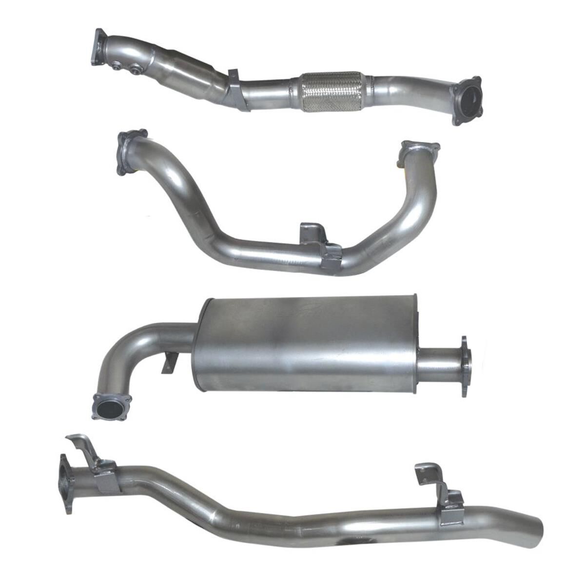 EXHAUST KIT TOYOTA LANDCRUISER 78 SER 4.5L V8 1VD FTV NON DPF SGLE TUR 3/07-6/16 T/CAR TD, , scaau_hi-res