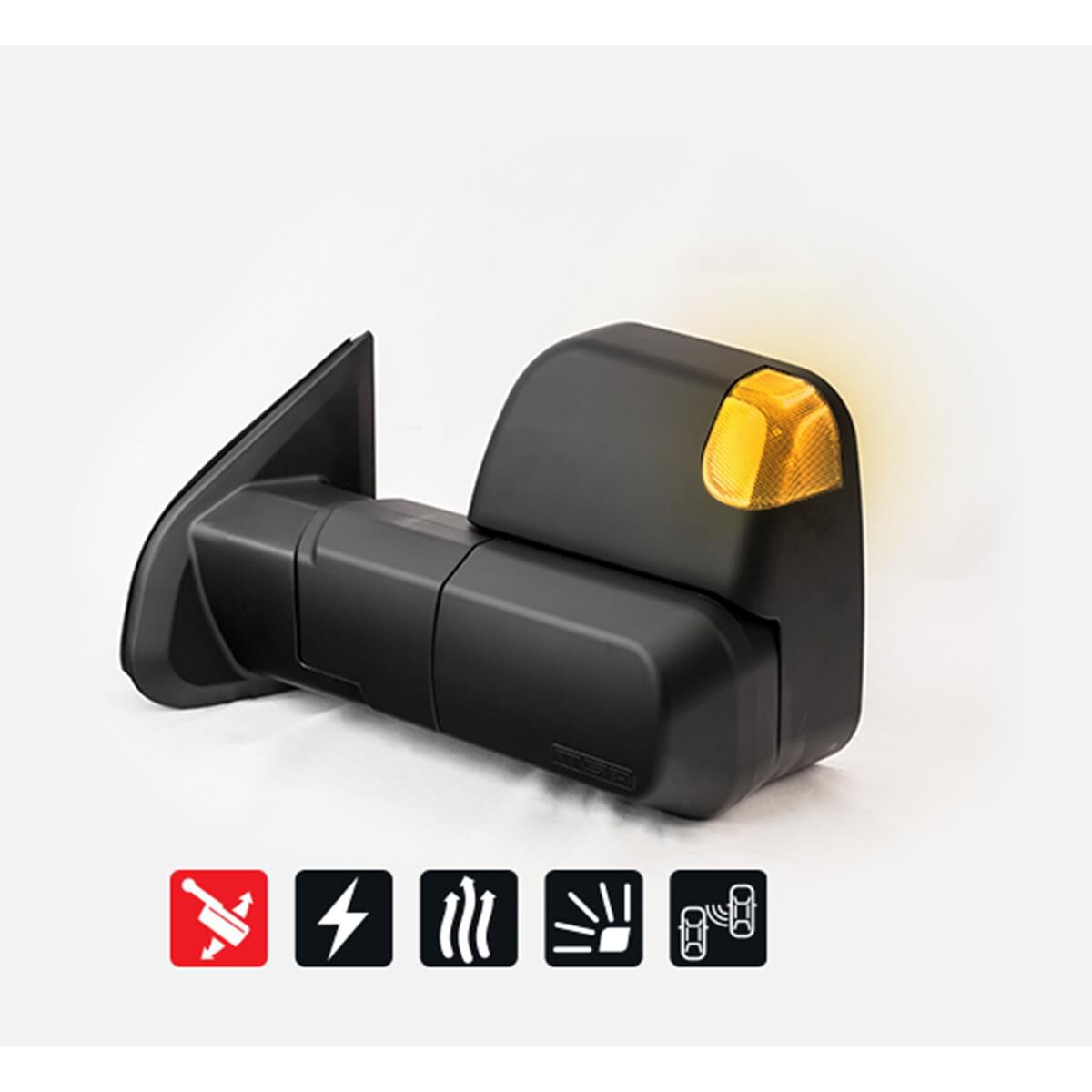 MAZDA BT50 SEPT 2020-CURRENT, BLACK, ELECTRIC, HEATED, INDICATORS, BLIND SPOT MONITORING, POWERFOLD, , scaau_hi-res