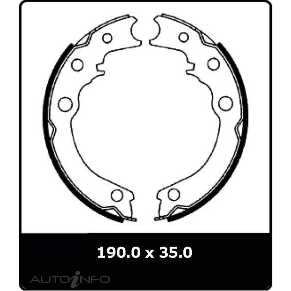 Protex Parking Brake Shoes N3138 Supercheap Auto