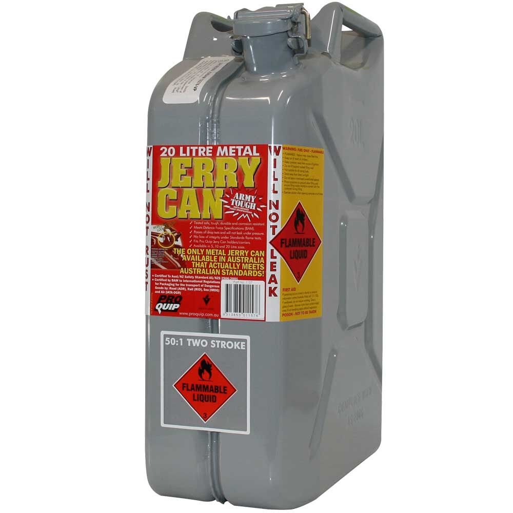 METAL JERRY CAN 20L 2 STROKE 50 1 PIPELINE GREY CARTON QTY 5, , scaau_hi-res