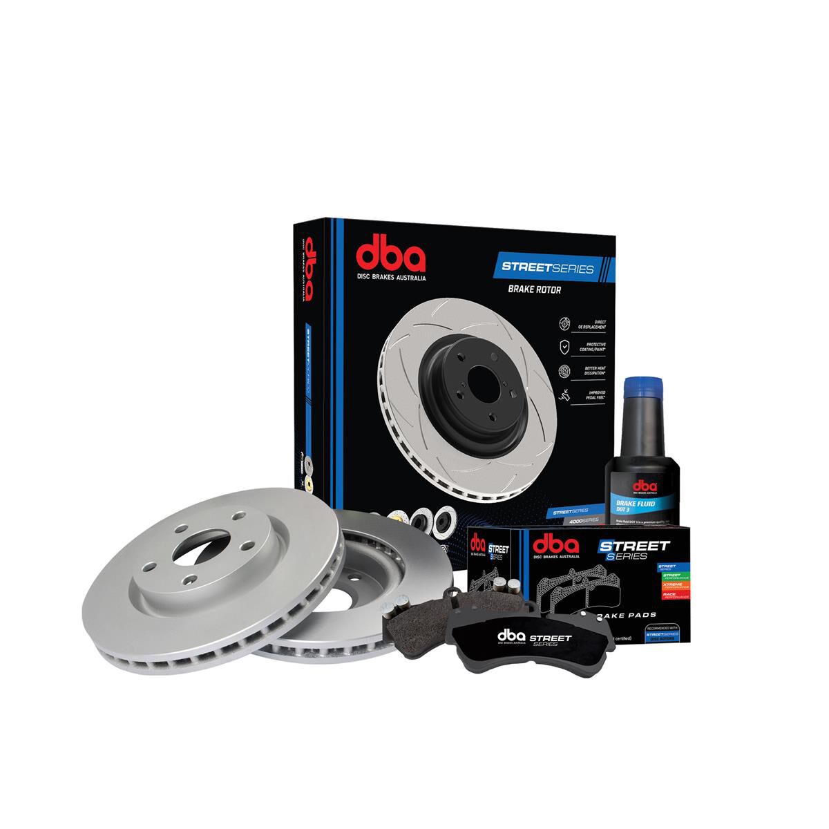 DBA BRAKE ROTORS AND PADS COMBO PACK - ROTORS X 2, SET BRAKE DISC PADS, DBA794CP, , scaau_hi-res
