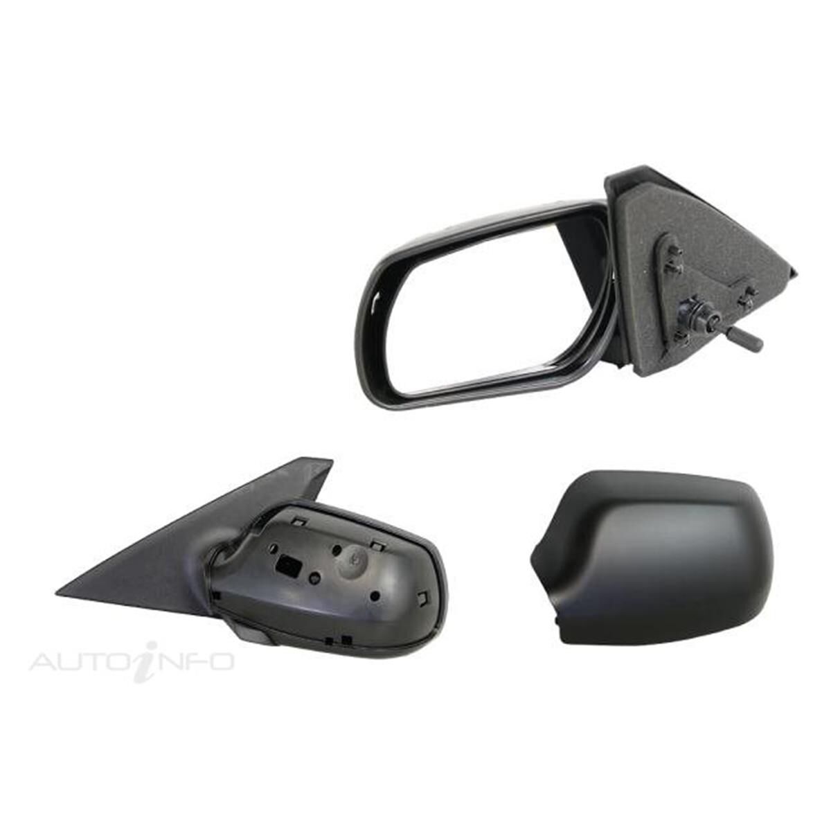 MAZDA 3 SEDAN/HATCHBACK  BK  01/2004 ~ 12/2008  MANUAL DOOR MIRROR  LEFT HAND SIDE, , scaau_hi-res