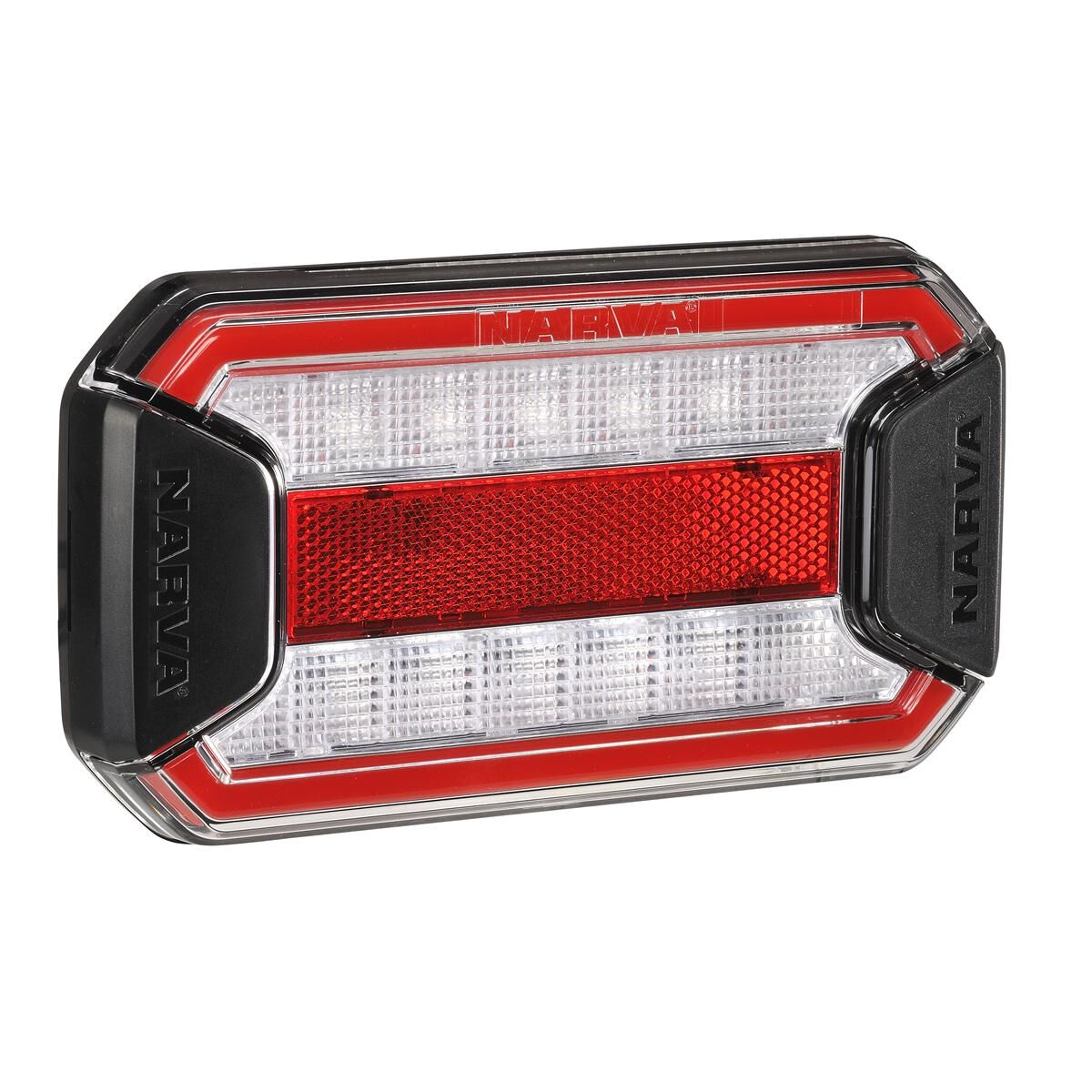 Narva 9-33 Volt LED Stop/Tail Lamp with In-Built Reflector, Clear Lens and 0.5m of Hard-Wired Cable, , scaau_hi-res