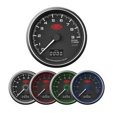 SAAS TACHOMETER 0-9K SHIFTLITE 3-1/2 INDASH BLACK MUSCLE SERIES, , scaau_hi-res