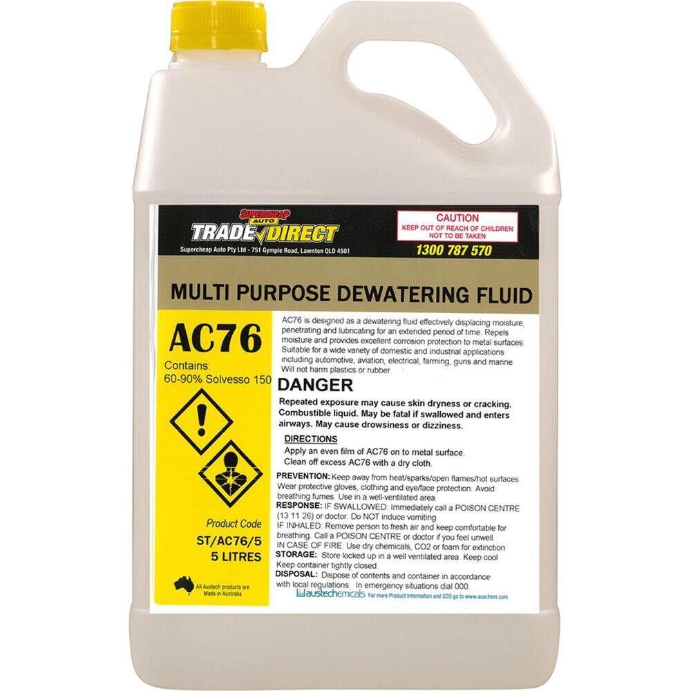Trade Direct Dewatering Fluid Bottle 5 Litres Supercheap Auto