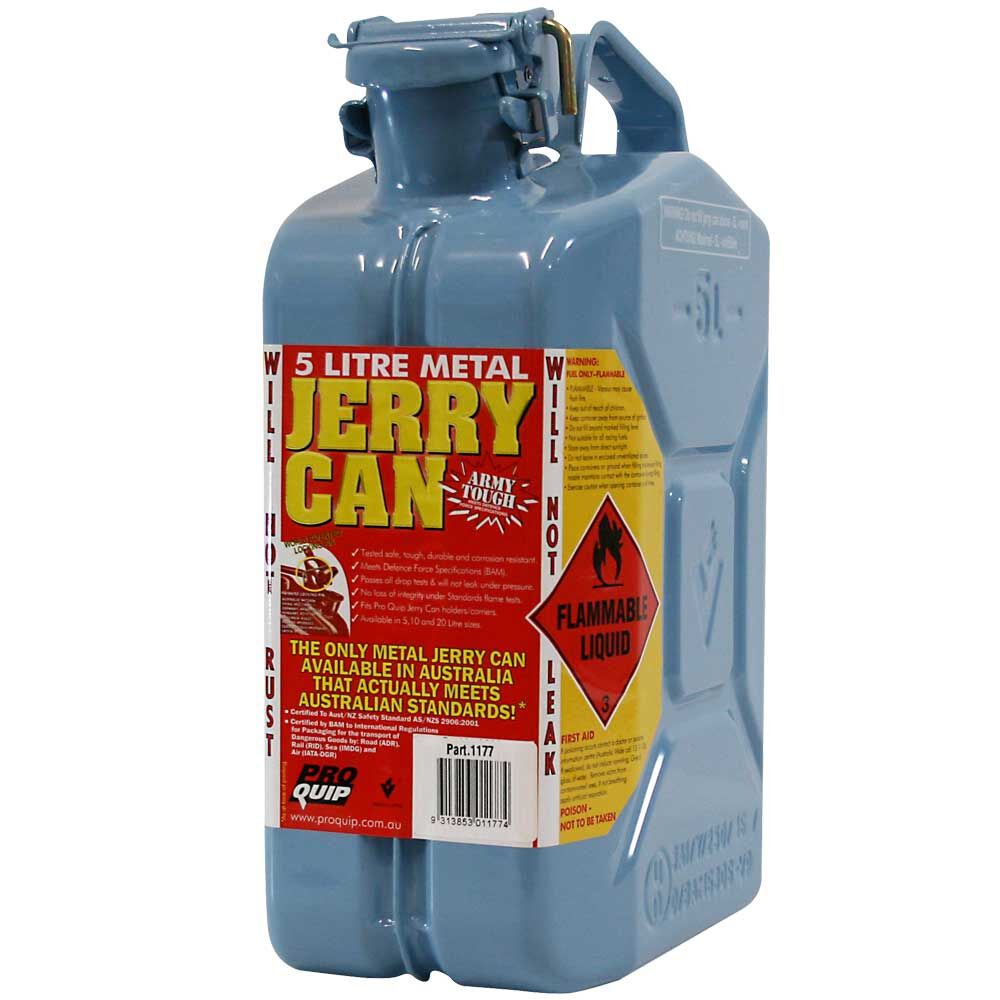 METAL JERRY CAN 5L KEROSENE POWDER BLUE CARTON QTY 2, , scaau_hi-res