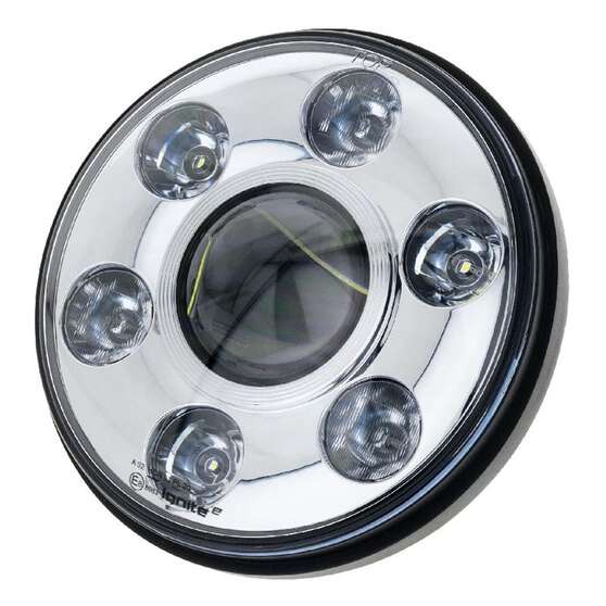 7" LED H/LIGHT 9-36V HIGH /LOWBEAM / DRL CHRM FACE 7LEDs 65W1450 LOW 3100Lmns HIGH, , scaau_hi-res