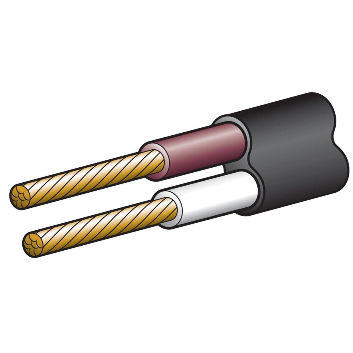 CAB T/C 4MM 15A 100M BRN+WHITE, , scaau_hi-res