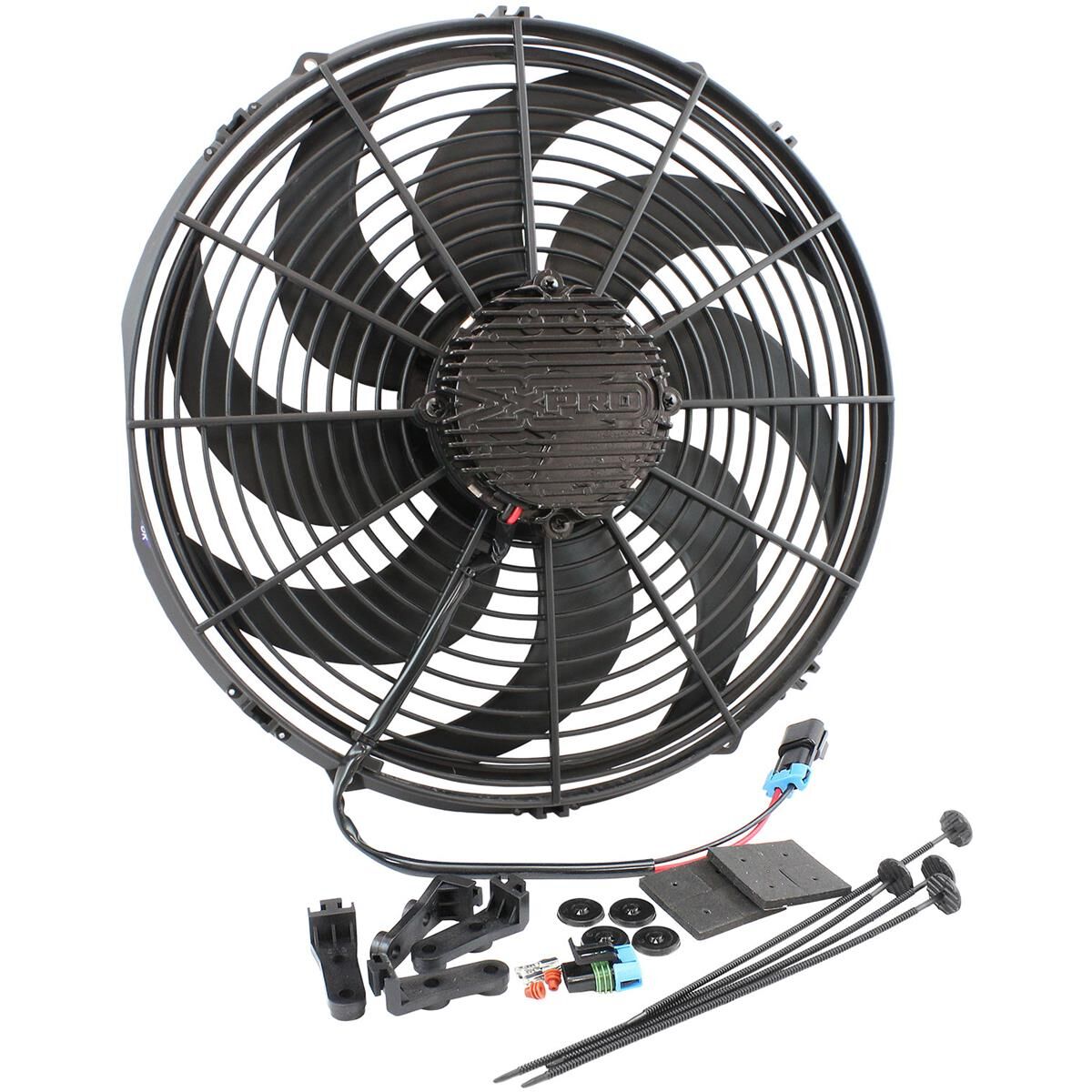 BRUSHLESS 16" ELECTRIC FAN 3300 CFM CURVED BLADE, , scaau_hi-res