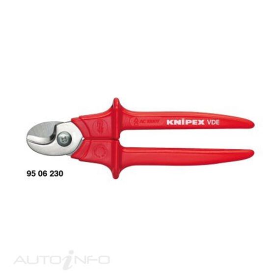 KNIPEX 1000V CABLE SHEARS 230MM, , scaau_hi-res