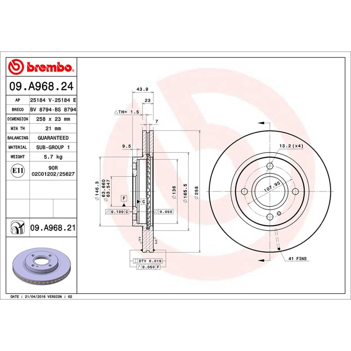 BREMBO DISC ROTOR, , scaau_hi-res